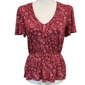 Lucky Brand Peasant Blouse.  Size M